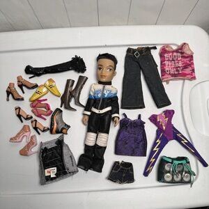 Vintage Y2K BRATZ MGA 2003 Boy Doll & Boy/Girl Clothing & Shoes Mixed Toy Lot
